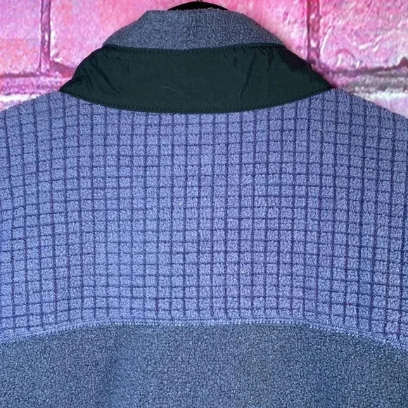 L.L. Bean Vintage Zip Fleece Sweatshirt Large Blue Women's Pullover Jacket - Picture 8 of 8